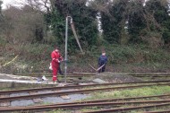 During the winter of 2013/4 a new water column was erected at Kemsley Down