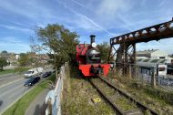 Leader on Milton Regis Viaduct in October 2021