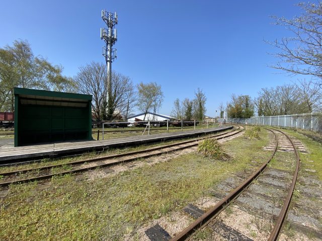 The wooden platform at Sittingbourne Viaduct station